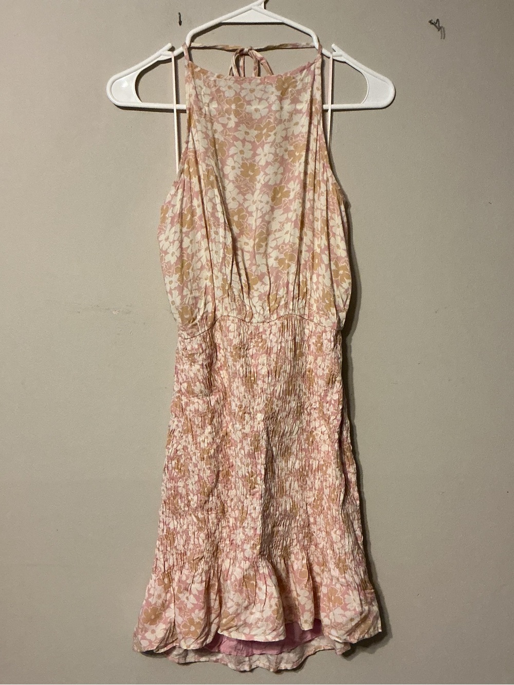 Cotton Candy  LA “Stassi Daisy” Smock Halter Dress